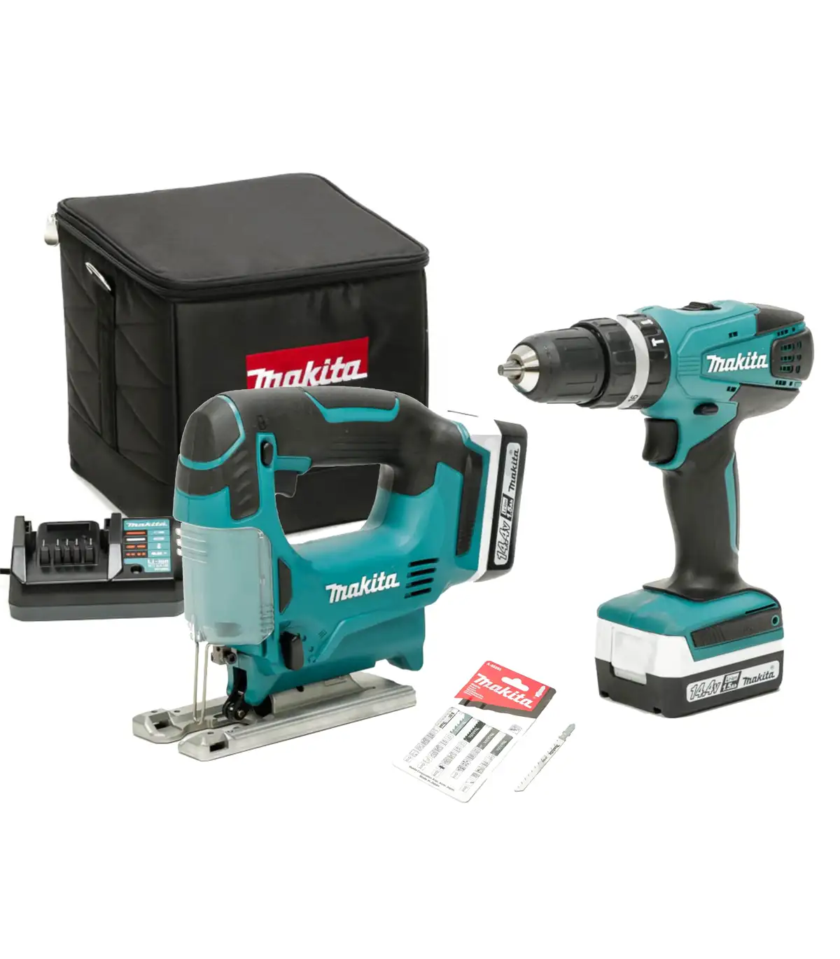 Makita - Akumulatorski set DK14009X1 / Aku bušilica i aku ubodna pila
