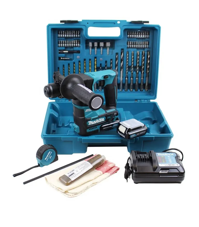Makita - Akumulatorska bušilica čekić + SET PRIBORA SDS Plus HR166DWAE1