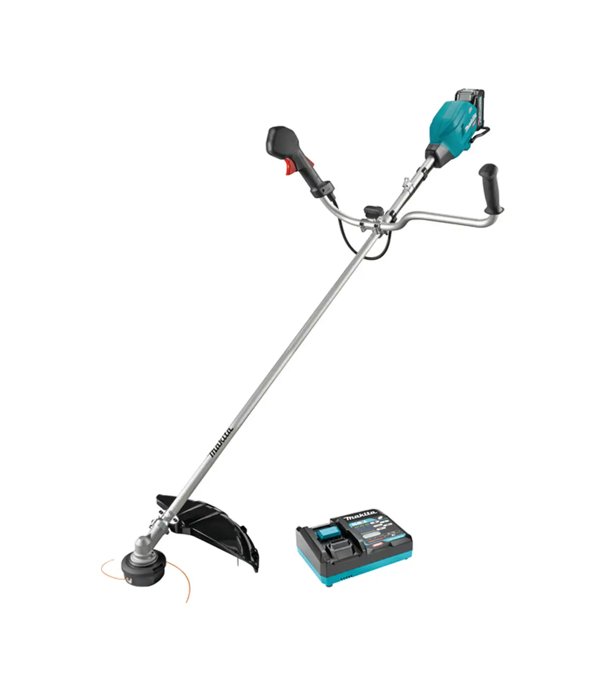 XGT Makita 40V - Akumulatorski trimer 40V XGT u setu sa baterijom 4.0 Ah i brzim punjačem UR006GM101