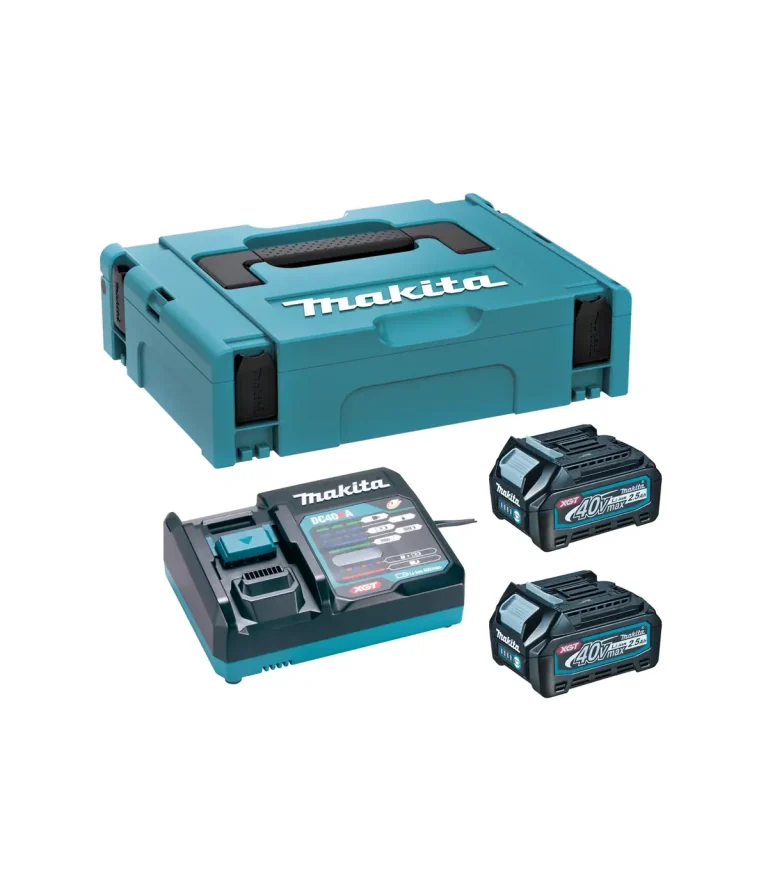 XGT Makita 40V - XGT baterijski set (2.5 Ah) DC40RA, BL4025x2, MAKPAC 1 191J81-6