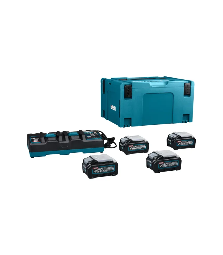 XGT Makita 40V - XGT Power set u koferu MAKPAC 3, BL4040x4, DC40RB 191U28-6