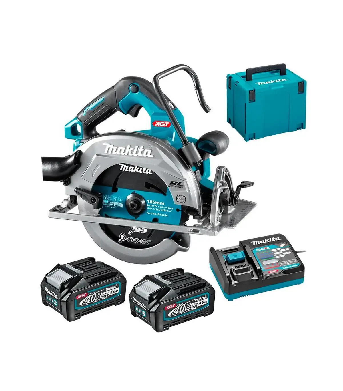 XGT Makita 40V - Akumulatorska kružna pila 40V, 190mm HS003GM201