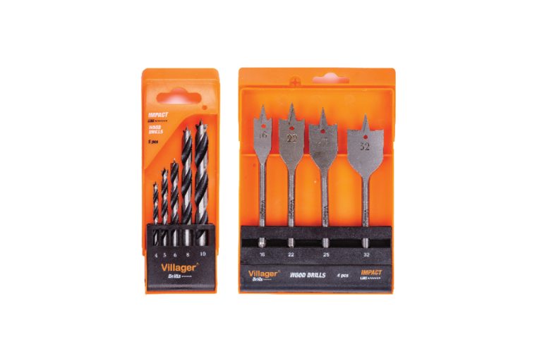 Burgije za DRVO leptiraste Villager impact LINE dws-set 4 kom