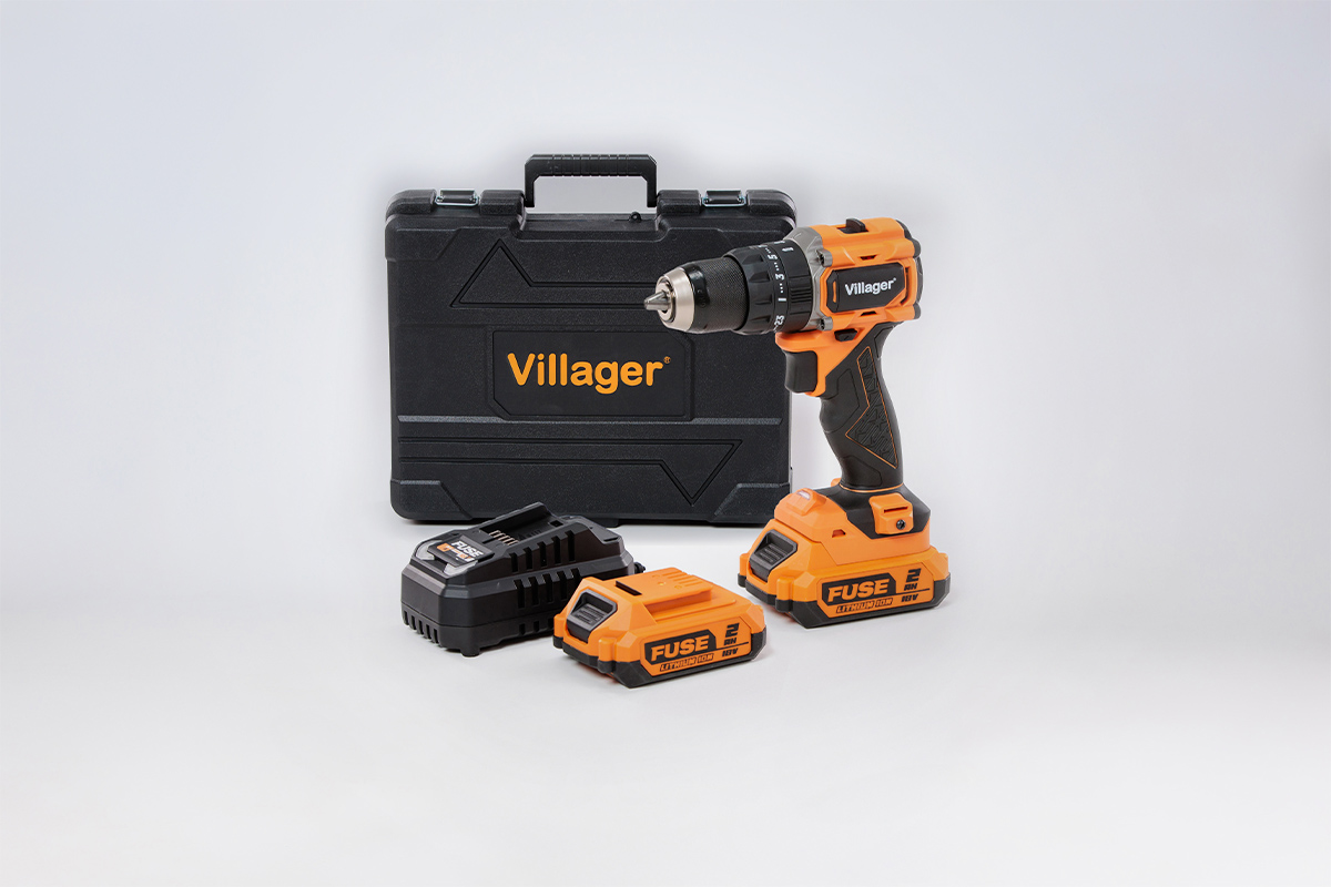 FUSE akumulatorska brushless udarna bušilica bormašina Villager VLP 5121 - 2BCB