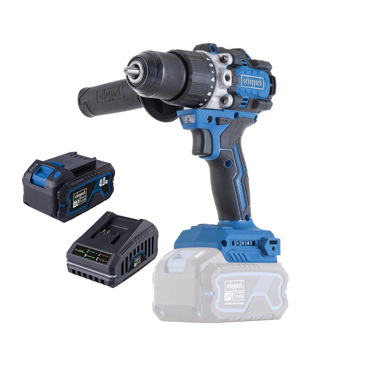 Scheppach SET aku udarna bušilica odvijač Brushless IXES BC-CD70SC-XSS4