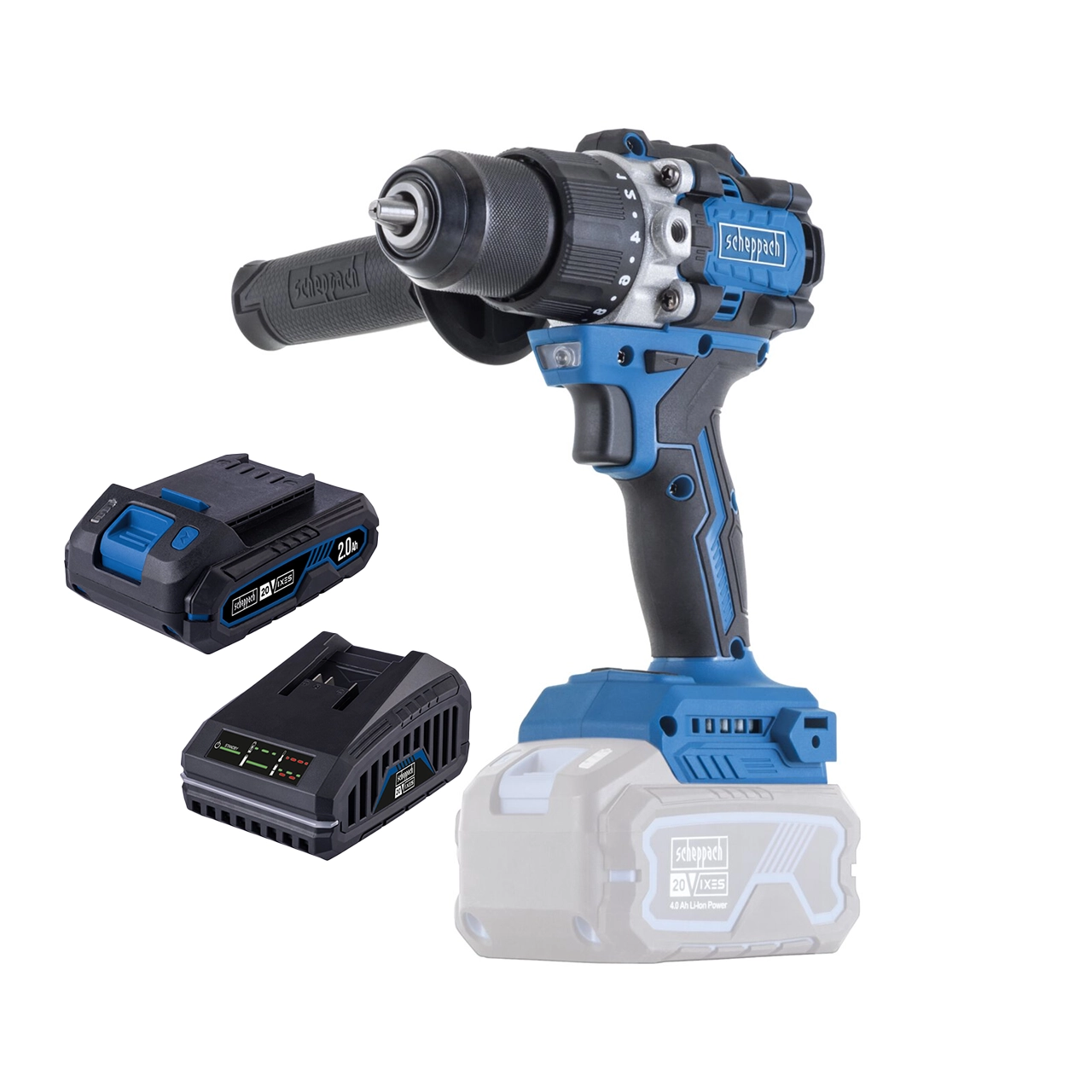 Scheppach SET aku udarna bušilica odvijač Brushless IXES BC-CD70SC-XSS2
