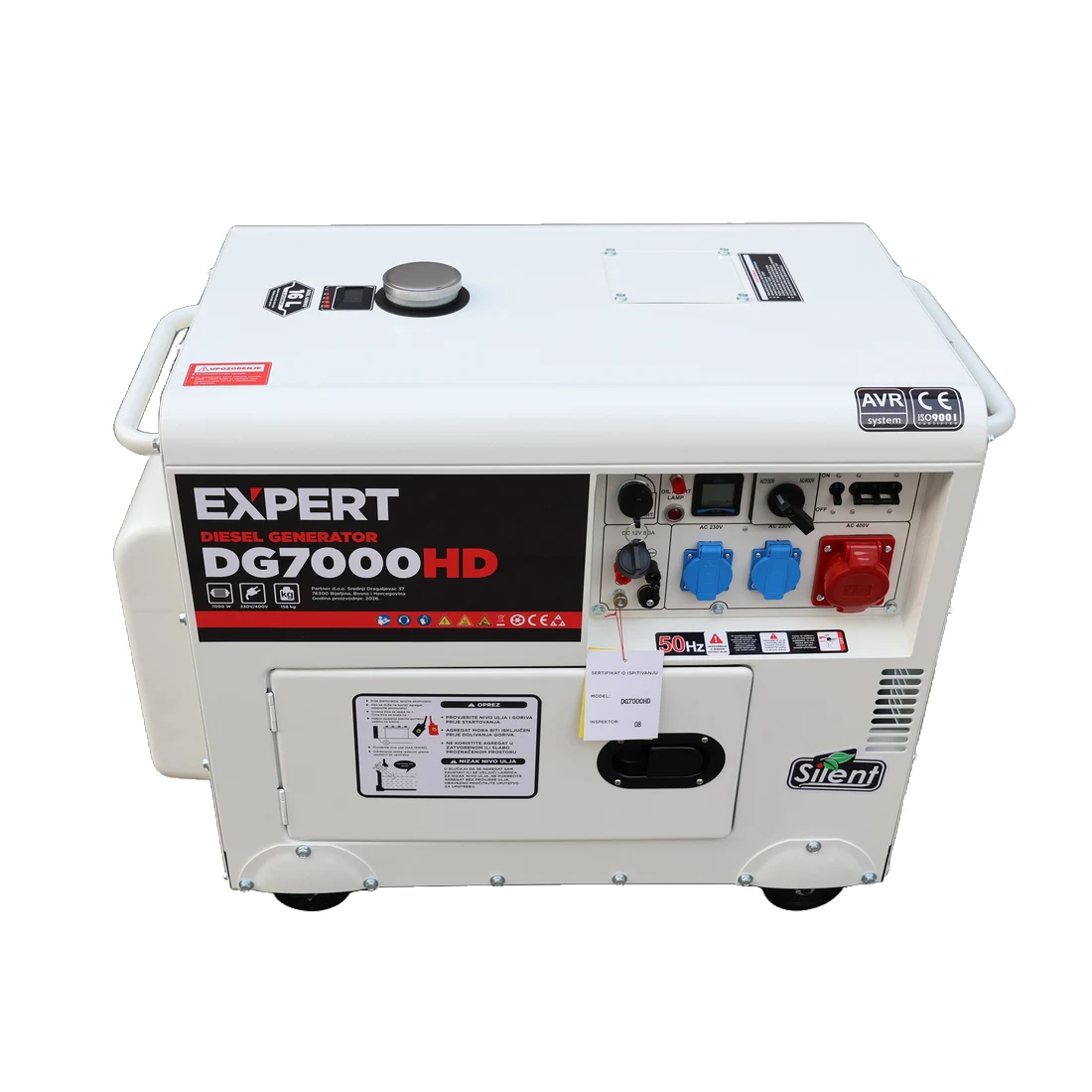 Expert dizel agregat za struju DG7000HD 7kW, fotografija 4
