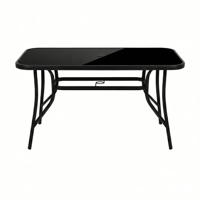 Expert pravougaoni sto tamno staklo 150 x 90 x 70 cm Valencia