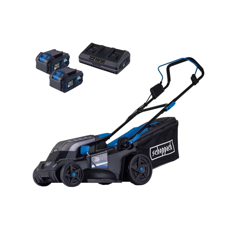 Scheppach aku kosačica kosilica Brushless IXES BC-MP380-X SET XL2 2x4A