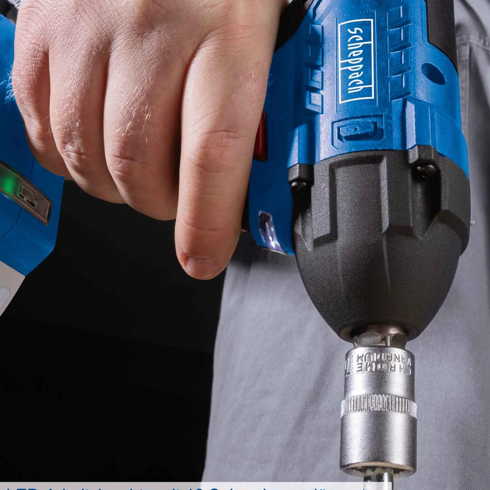 Scheppach SET aku udarni odvijač 370Nm 1/2'' Brushless IXES BC-IW350-XSS4, fotografija 6