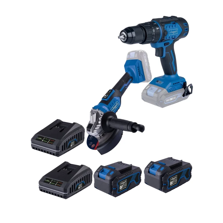 Scheppach aku set udarni odvijač i aku ugaona brusilica Brushless XSS4-2
