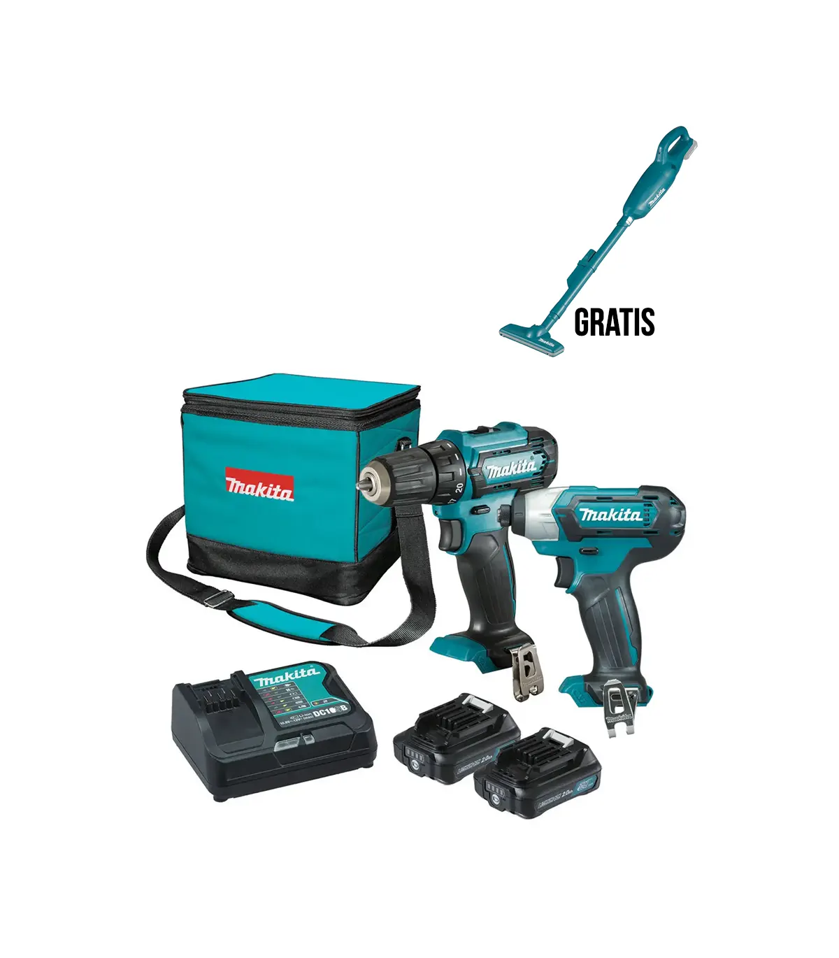 Makita - Akumulatorski set bušilica-odvijač i udarni odvijač CLX224SA