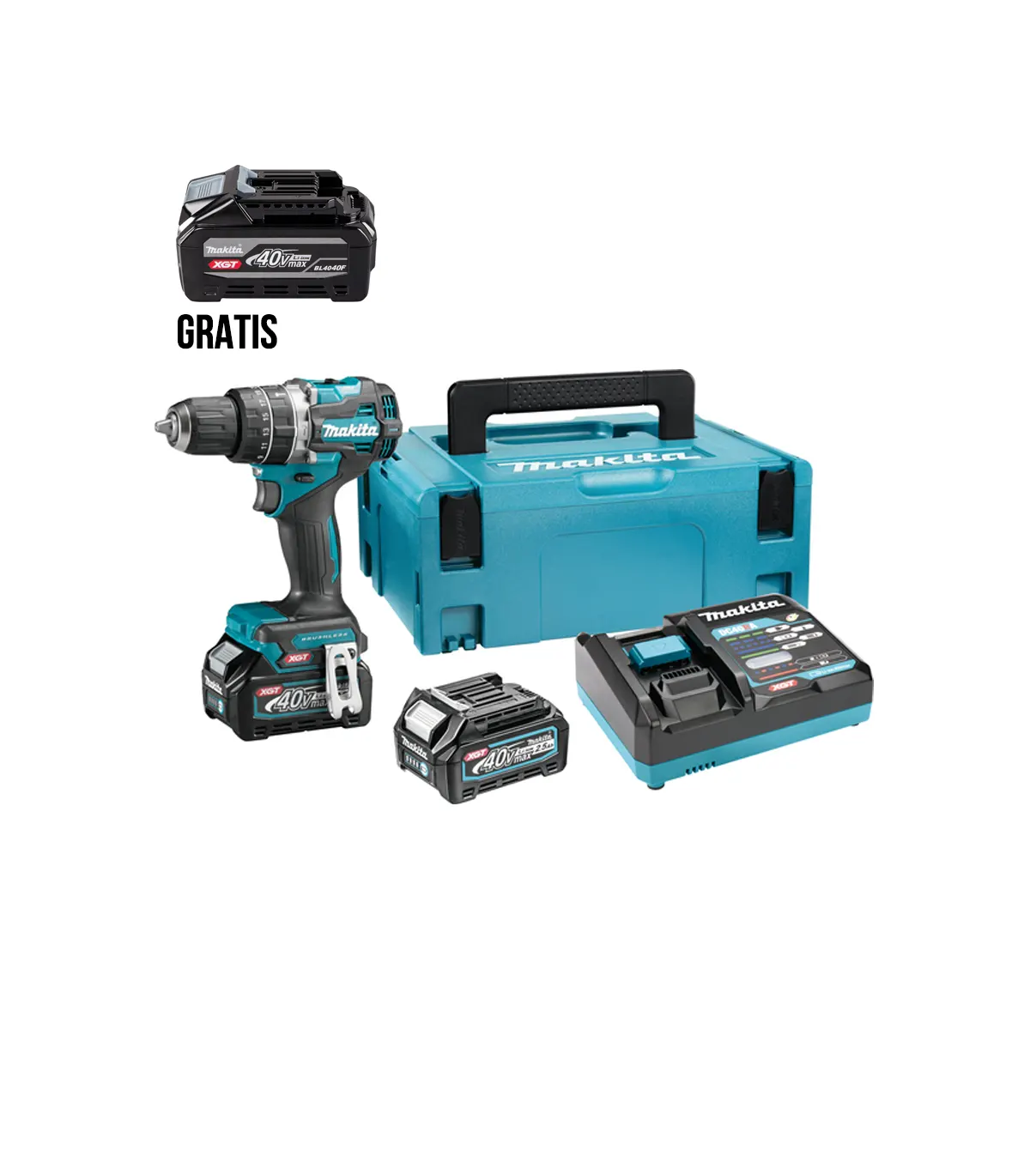 XGT Makita 40V - Akumulatorska udarna bušilica-odvijač HP002GD201