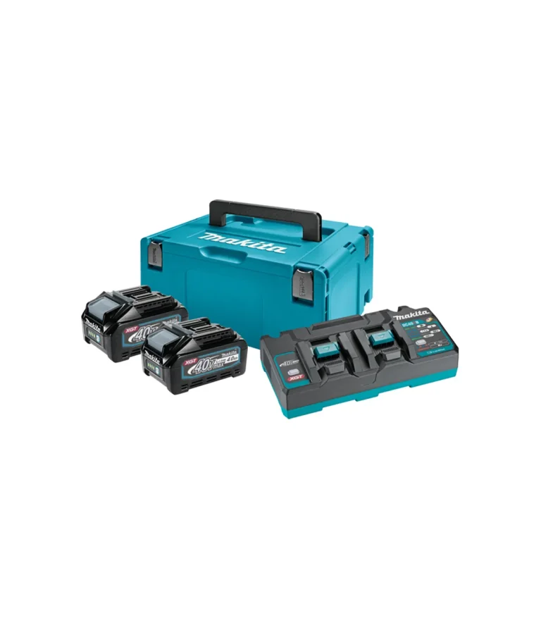 Makita - XGT Power set u koferu MAKPAC 3, BL4040x2, DC40RB 191U00-8