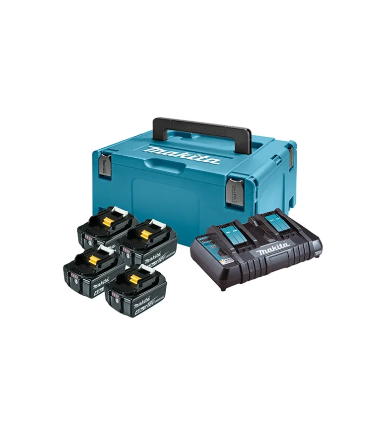 Makita - LXT Power set u koferu MAKPAC 3, BL1840Bx4, DC18RD 197503-4