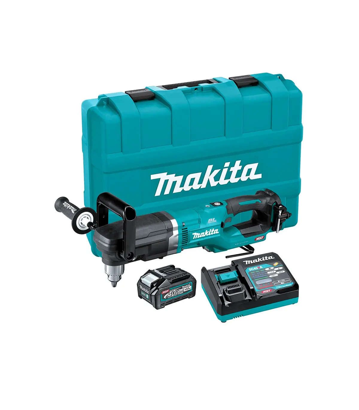 XGT Makita 40 V - Akumulatorska kutna bušilica DA001GM101