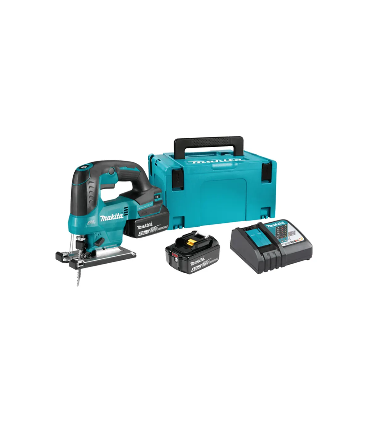 Makita - Akumulatorska ubodna pila DJV184RFJ SET 2x baterija 18 V 3.0 Ah, brzi punjač i kofer