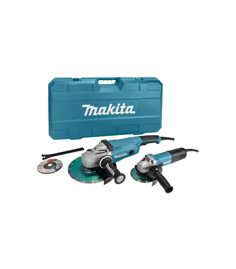 Makita - Set električnih ugaonih kutnih brusilica u koferu DK0053G - GA9020, 9558HNRG
