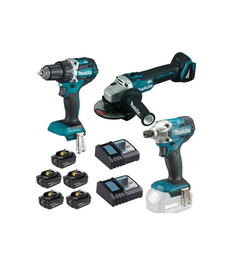Makita - Akumulatorski set alata LXT DLXSET008A (DGA504, DDF484, DTD156)