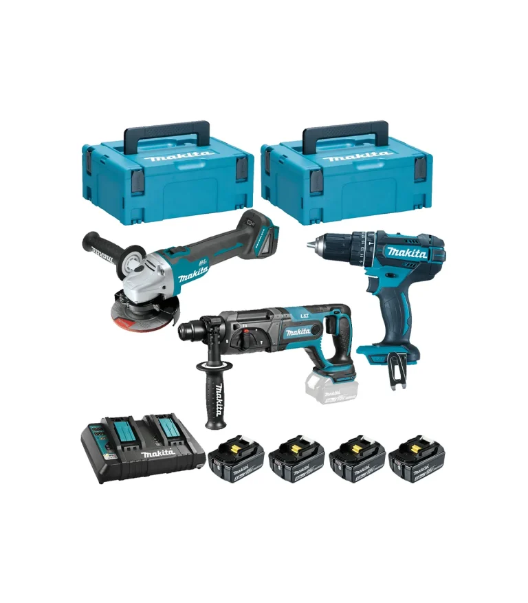 Makita - Akumulatorski set alata LXT DLXSET011 (DHR241, DHP482, DGA504)