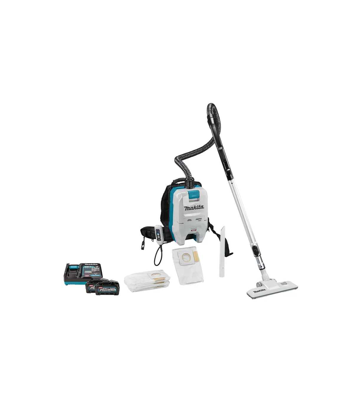 XGT Makita 40V - Akumulatorski usisavač za nošenje na leđima VC008GZ