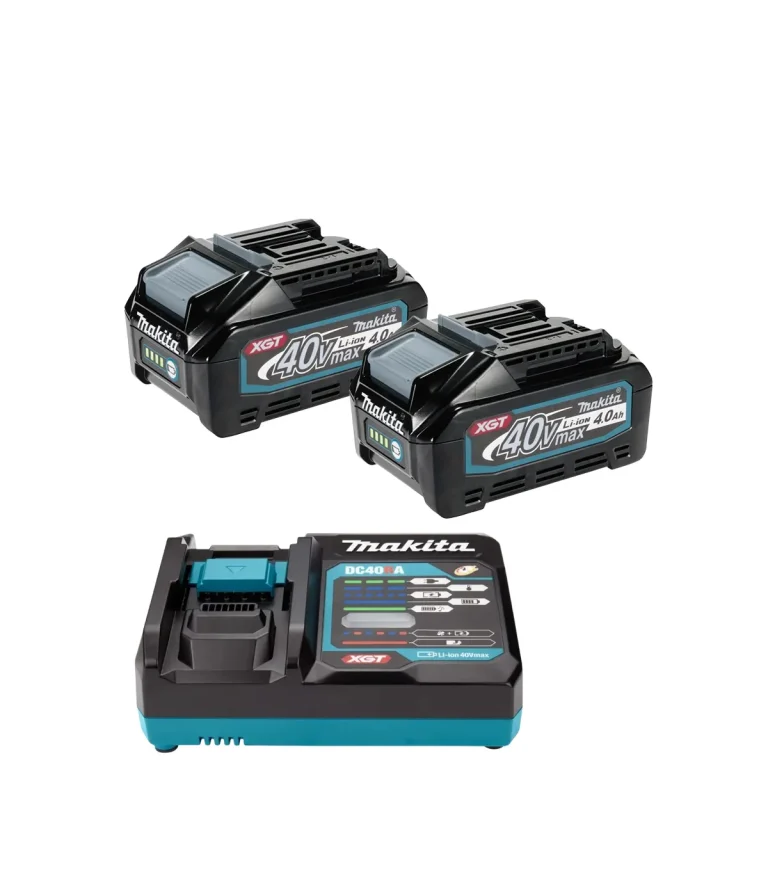 XGT Makita 40V - Startni set 2x akumulator XGT 4,0 Ah BL4040 i brzi punjač DC40RA
